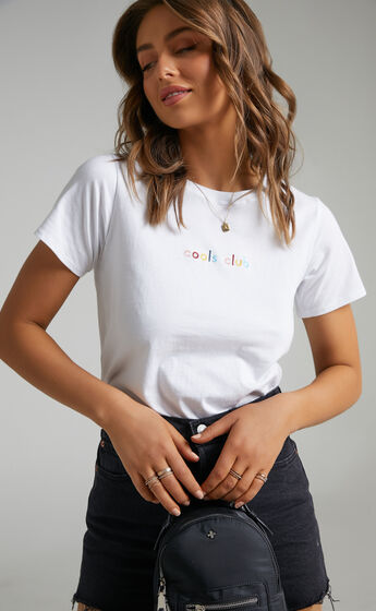 Cools Club - Club Real Tee in White