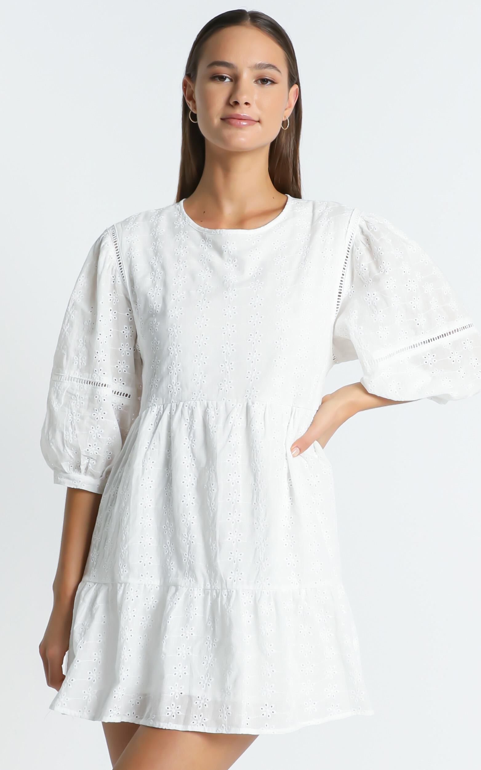 Lore Dress in White | Showpo