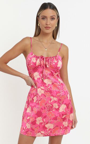 Ive Got You Now Dress in Berry Floral