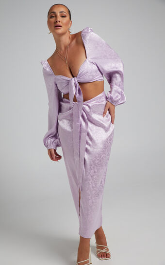 Runaway The Label - Roxie Midaxi Skirt in Lilac