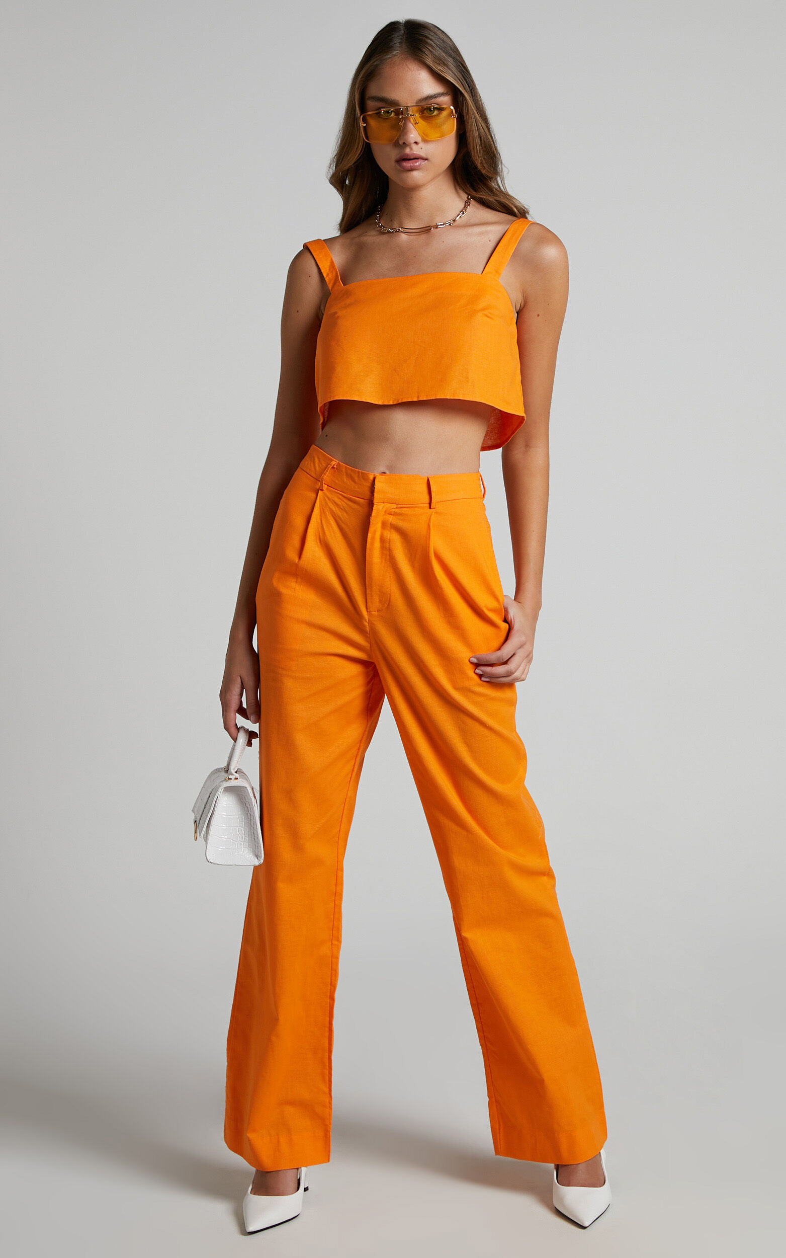 Silk Trousers in Burnt Orange - Kokoon Silks