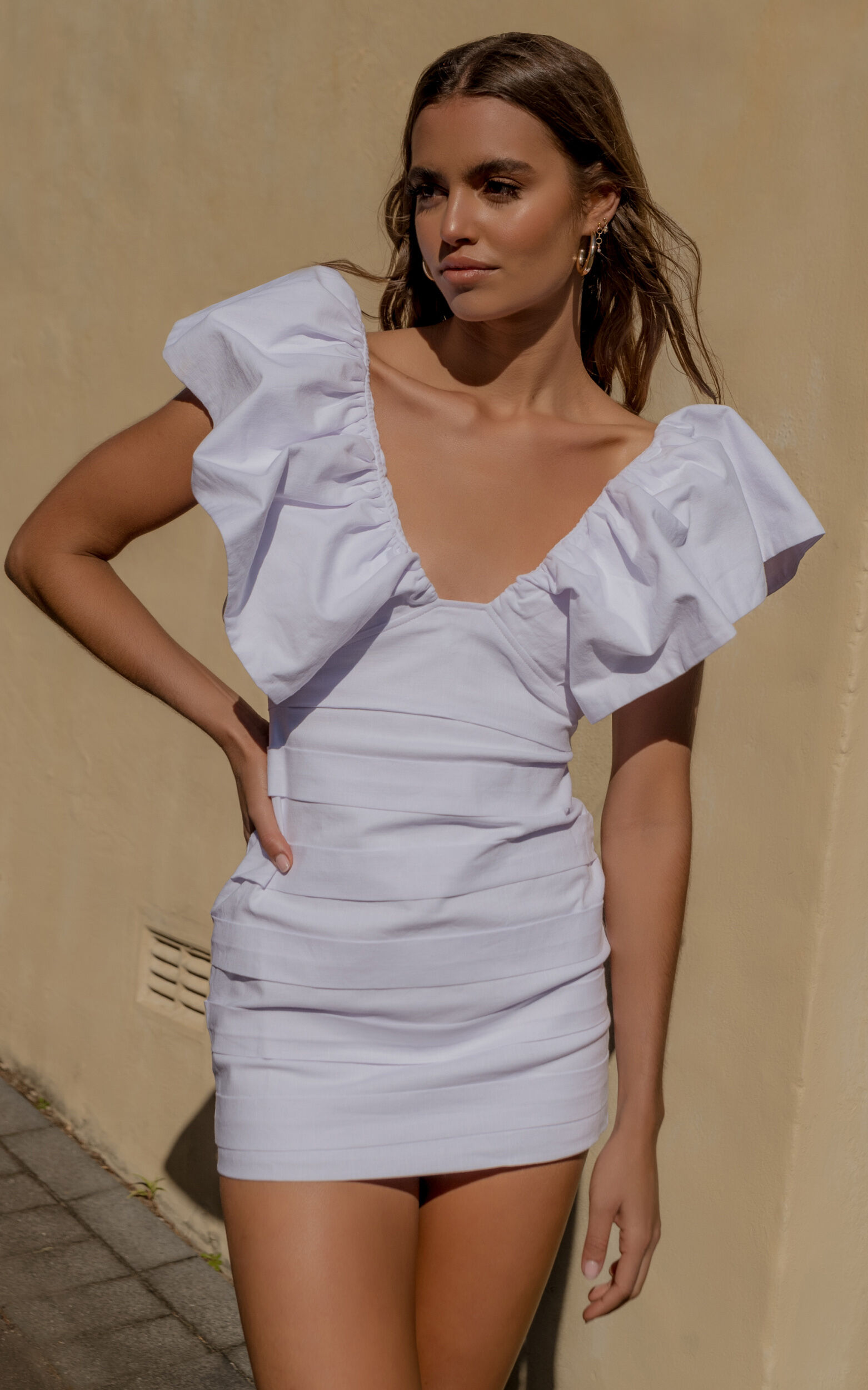 Runaway The Label - Gigi Mini Dress in White - L, WHT1, super-hi-res image number null