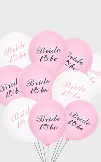 Bride To Be Balloons in Pink