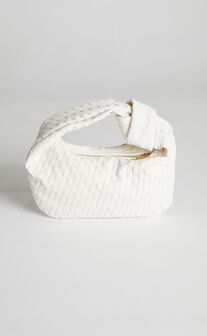 Reesley Knot Handle Bag in White