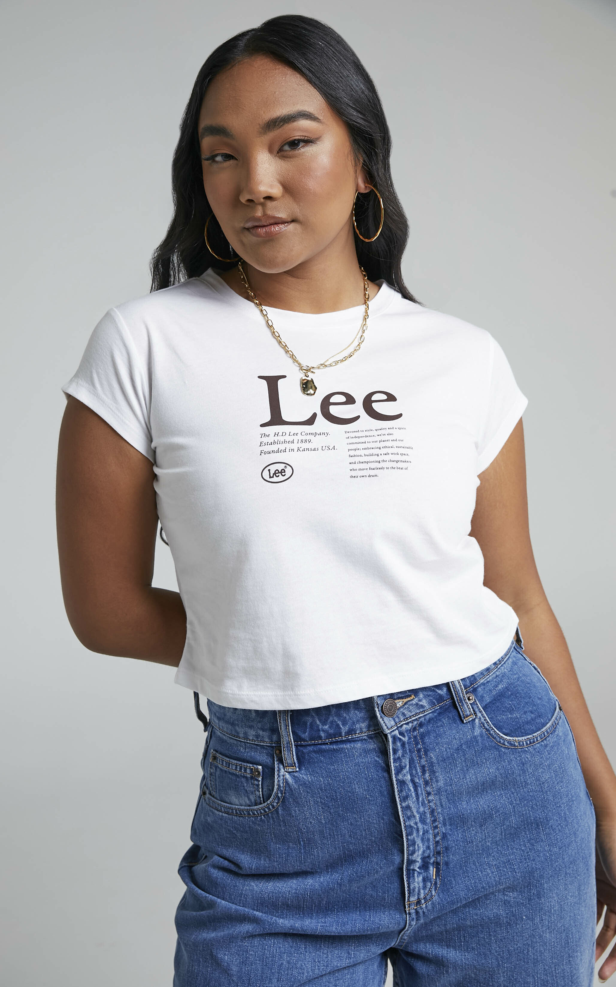 Lee - 90S BABY TEE in Editorial - 06, WHT1, super-hi-res image number null