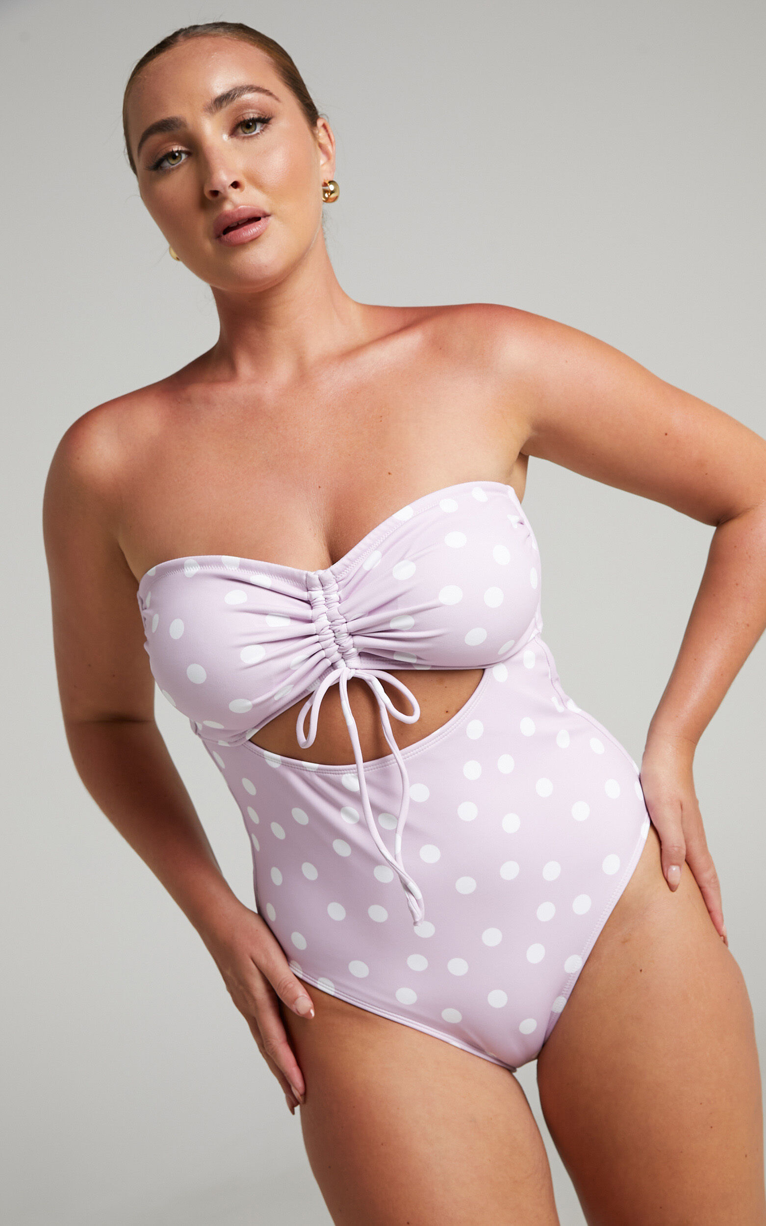 Charlie Holiday - Maple One Piece in Lilac Spot - L, PRP1, super-hi-res image number null
