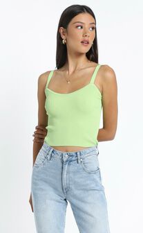 Ayla Knit Top in Lime