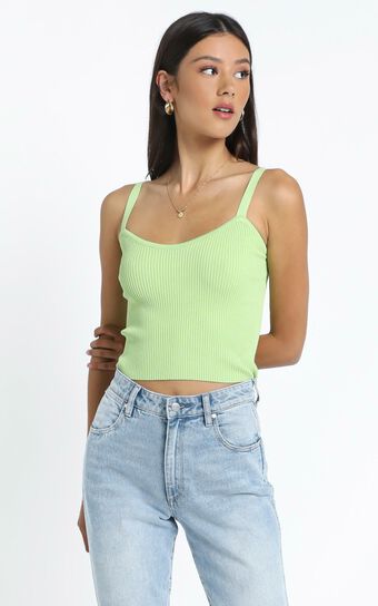 Ayla Knit Top in Lime