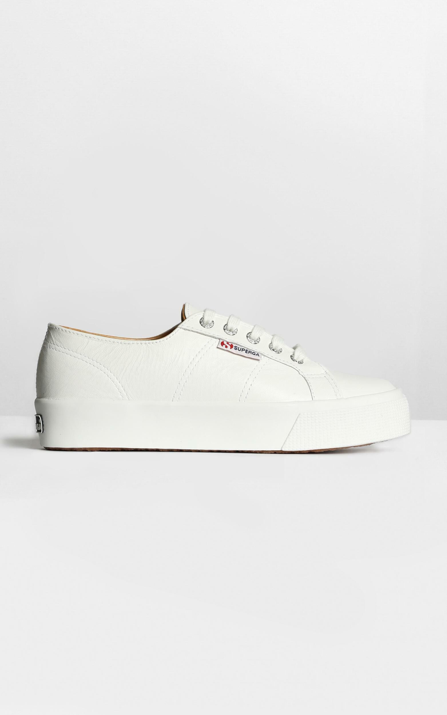 Superga - 2730 Nappaleau Sneakers in White Leather - 06, WHT1