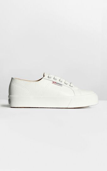 Superga - 2730 Nappaleau Sneakers in White Leather