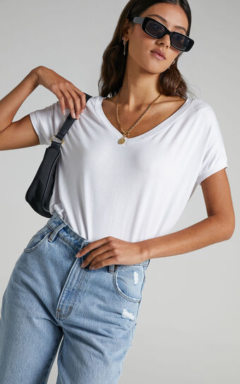 Back To Basics Top in White