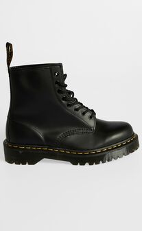 Dr. Martens - 1460 Bex 8 Eye Boot in Black Smooth