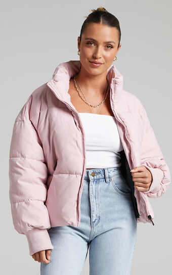 Windsor Puffer Jacket in Pink