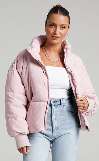 Windsor Puffer Jacket in Pink