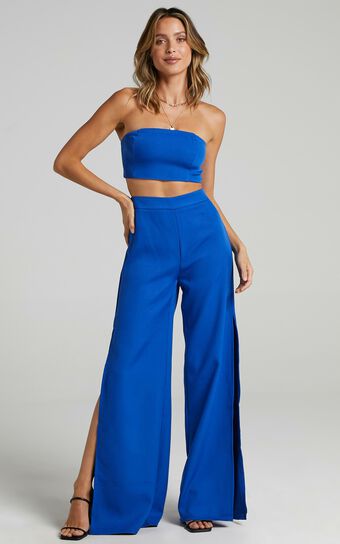 Im The One Two Piece Set in Cobalt