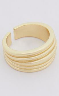 Kimmei Ring - Textured Ring in Gold