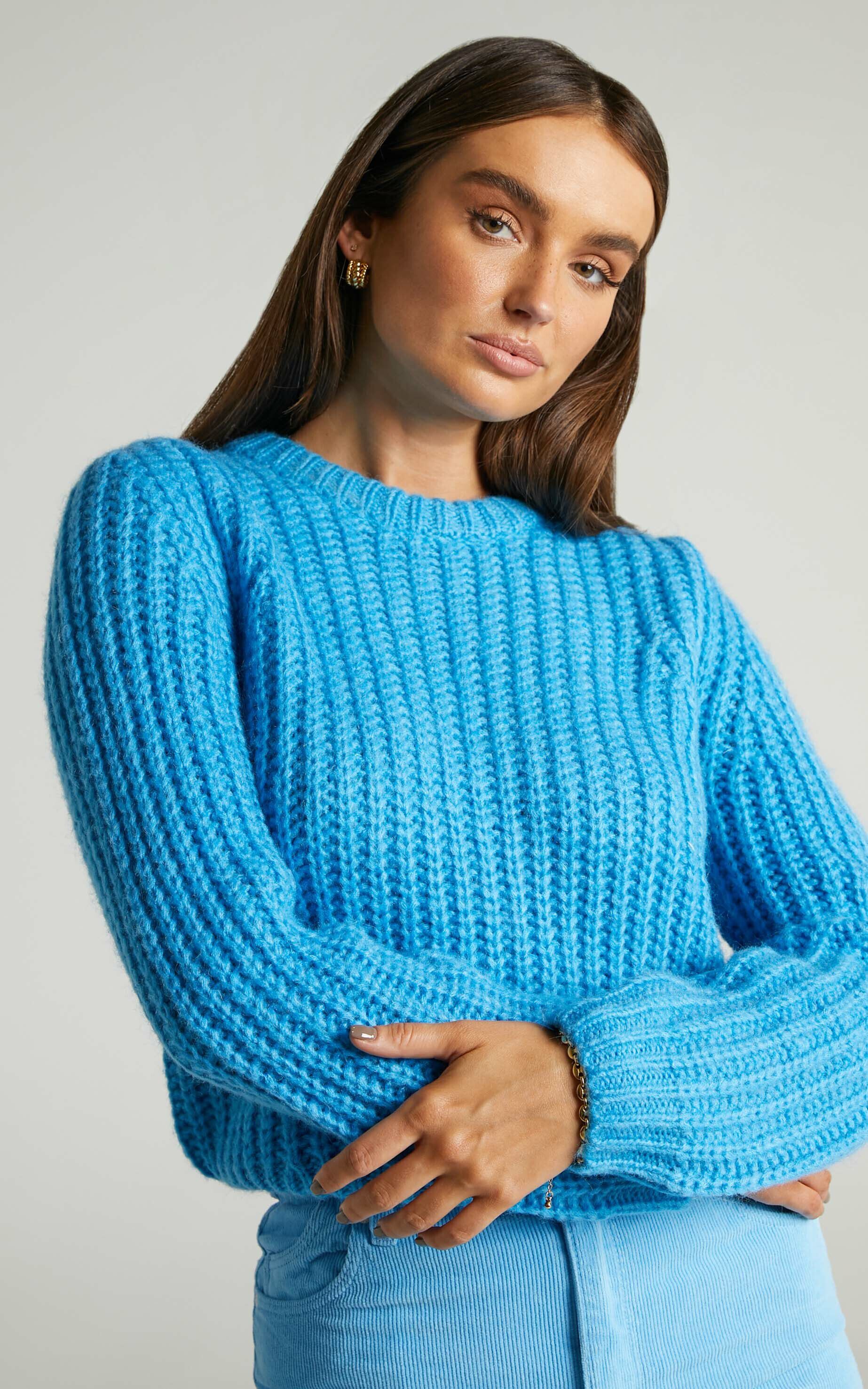 Rolla's - FLUFFY SAILOR SWEATER in Bluebird - 06, BLU1, super-hi-res image number null