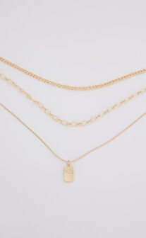 Kayney Multipack Necklace in Gold