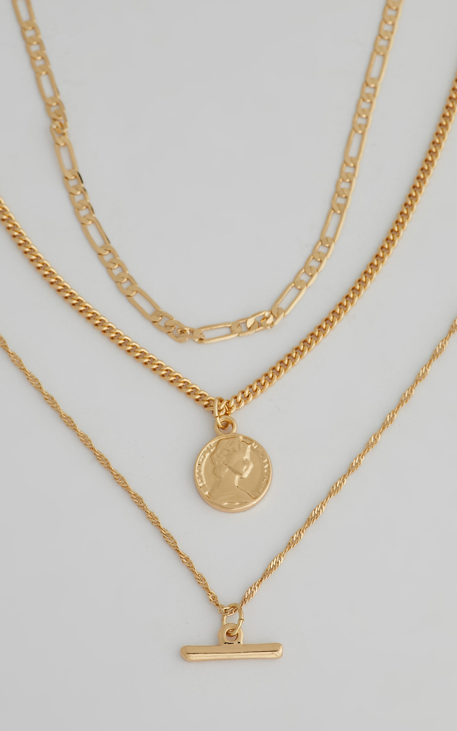 ARIALLA Multi Layered Chain NECKLACE in Gold - NoSize, GLD1, super-hi-res image number null
