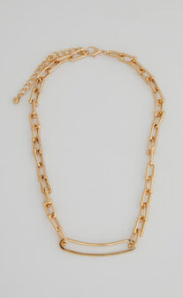 Infanta Necklace - Paperclip Chain Necklace in Gold