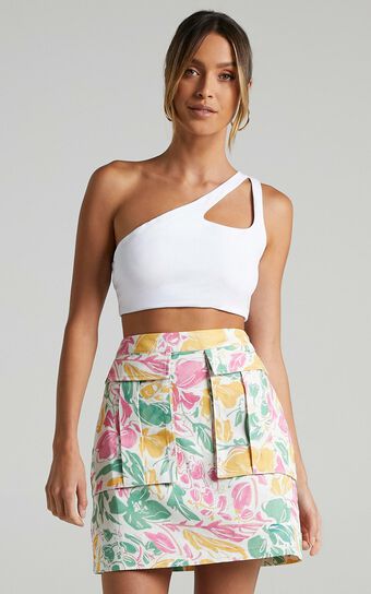 Jeyna Skirt in Electric Floral