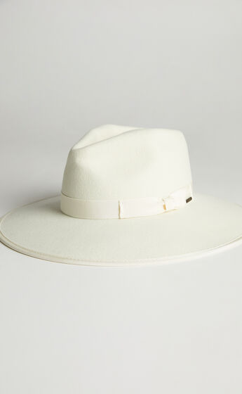 Brixton - Jo Rancher Hat in Off White