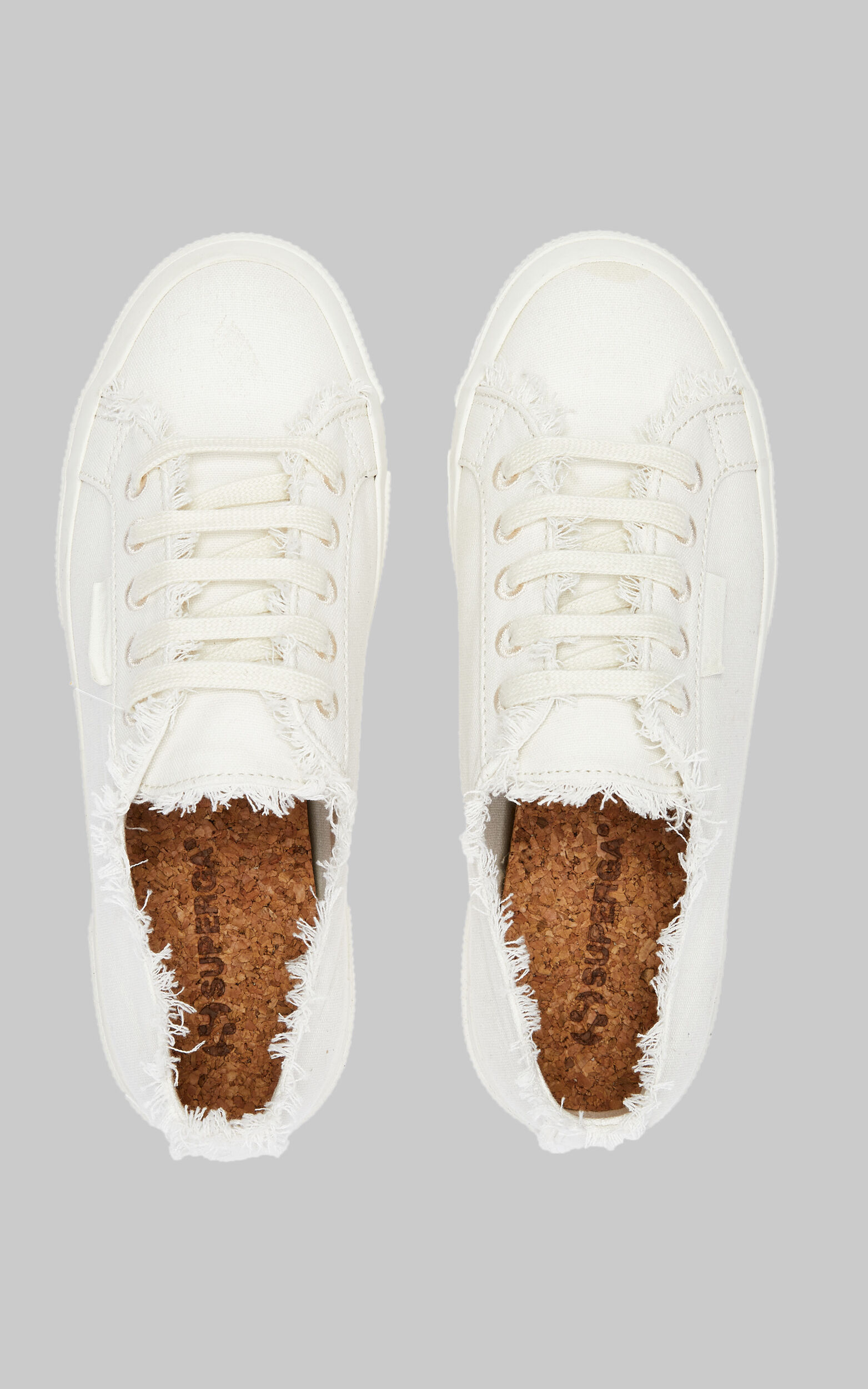 Superga - 2750 Fringed Organic Canvas Natural Dye Sneakers in Weeds - 06, CRE1, super-hi-res image number null