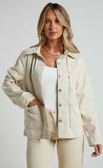 Levi's - UTILITY CHORE JACKET in Lines In The Sand Trucker