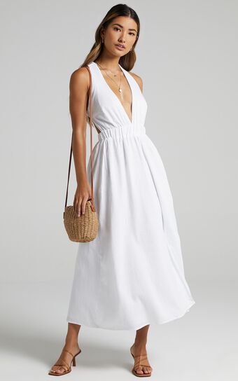 Naenia Dress in White
