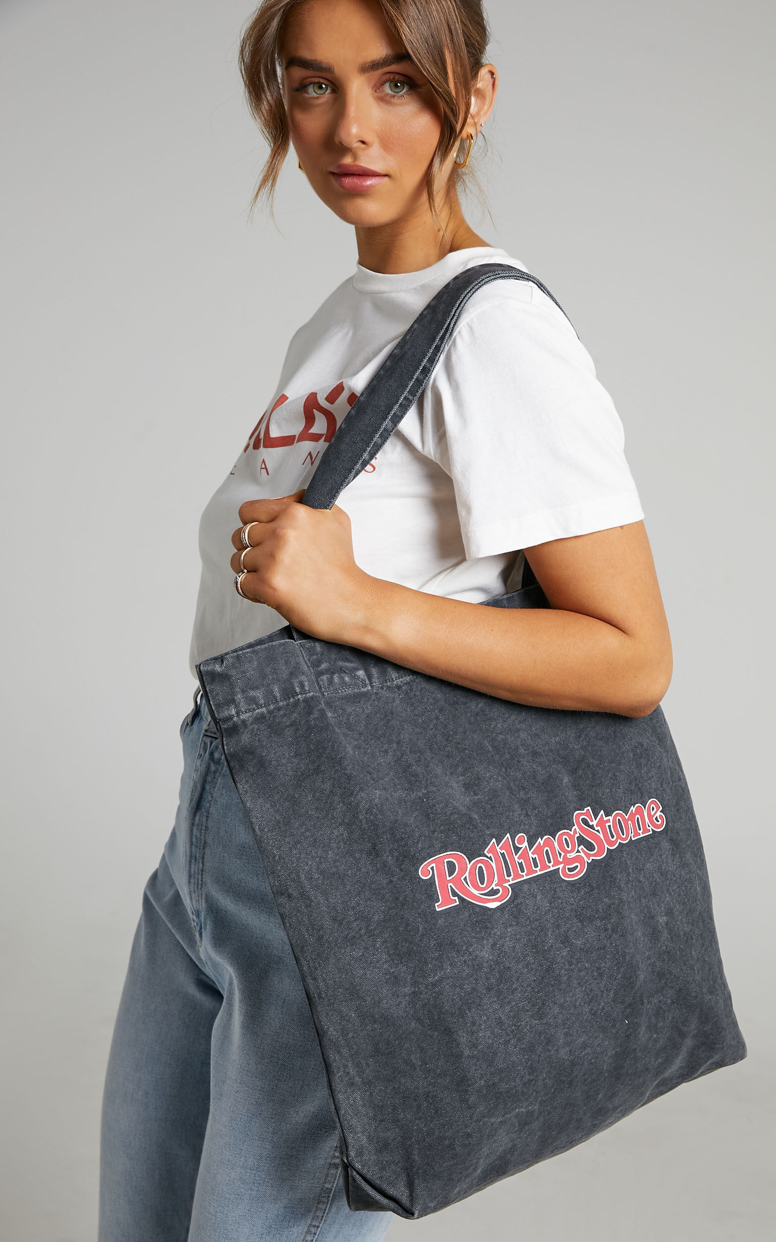 Rolla's - Rolling Stone 1981 Tote in Washed Black - NoSize, BLK1, super-hi-res image number null