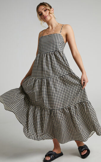 Charlie Holiday - Isabella Maxi Dress in Gingham
