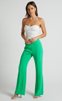 Jessa Pants - High Waisted Pants in Green