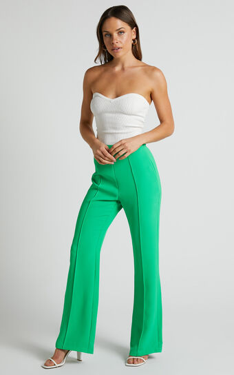 Jessa High Waisted Pants in Green