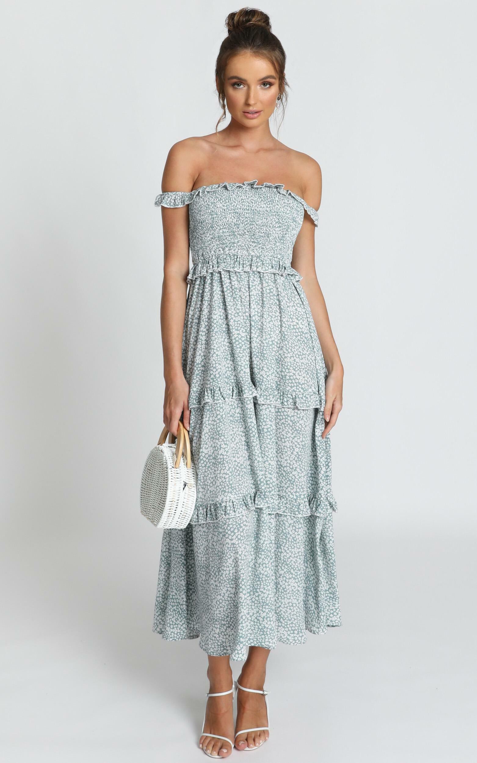Looking Flawless Maxi Dress In Sage Floral | Showpo USA