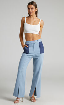 4th & Reckless - Violet Trouser in Blue