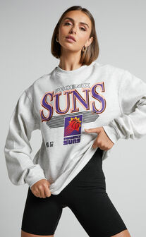 Mitchell & Ness - Phoenix Suns Underscore Crew in White Marle
