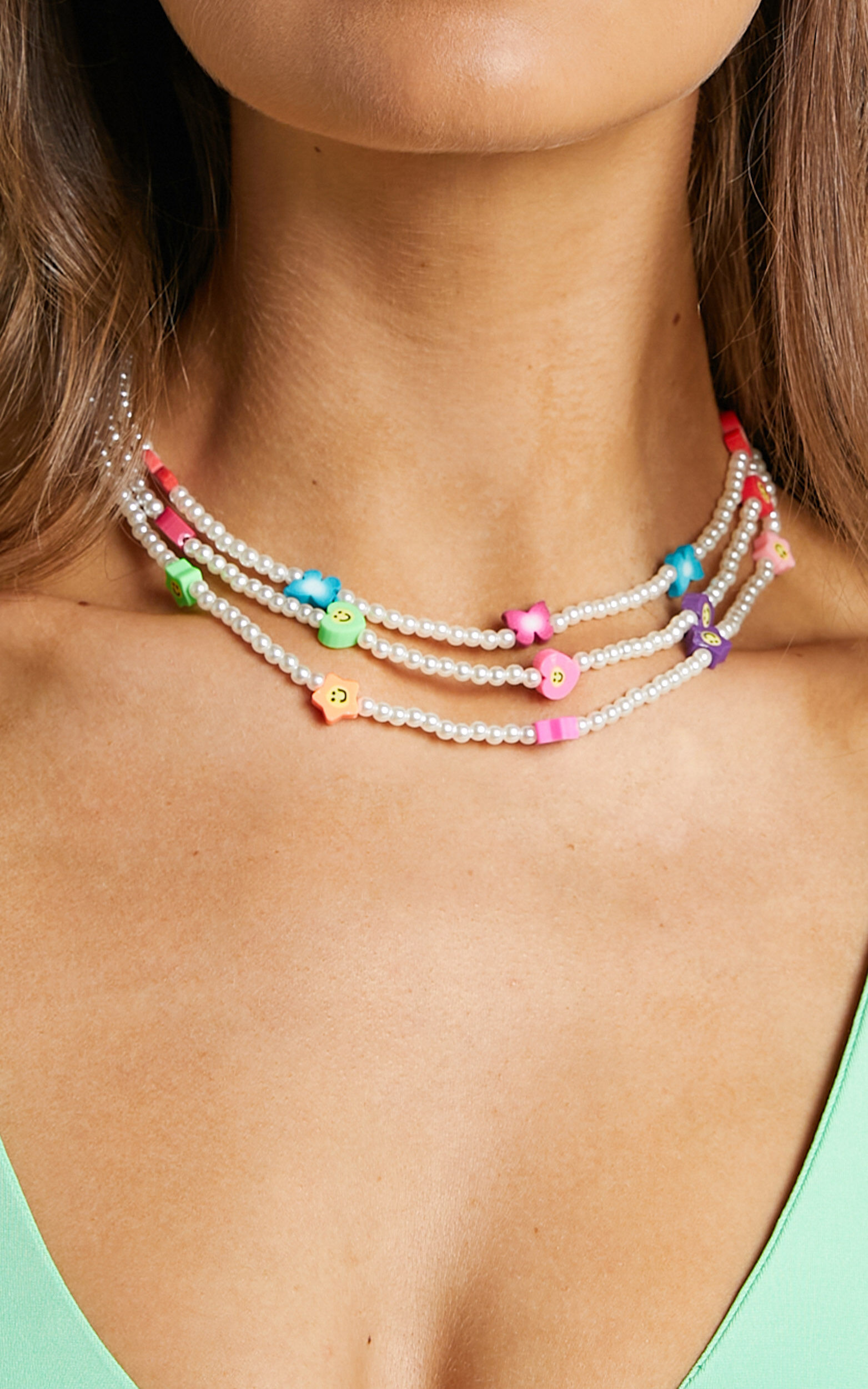 Kimah Layered necklace in Multi Pearl - NoSize, MLT1, super-hi-res image number null