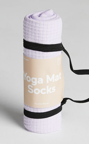 Socks Yoga Mat Purple in Purple