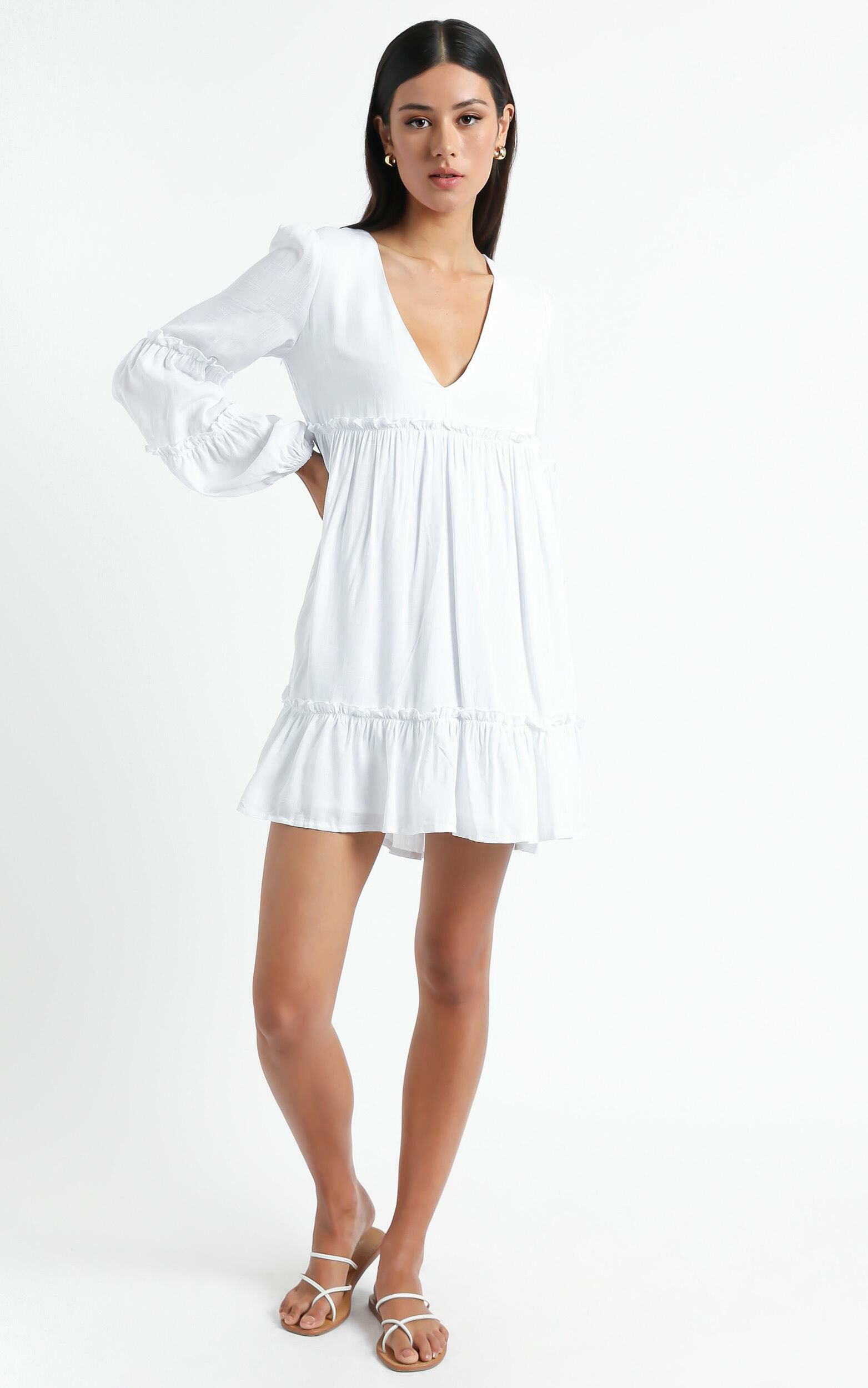Summer Soul Mini Dress in White | Showpo USA