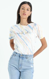 Cools Club - Sunday Tee in Faded Tie Dye