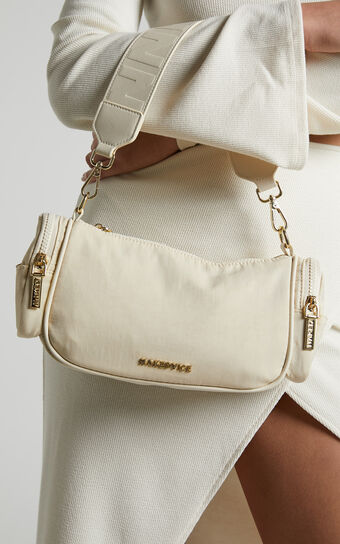 Nakedvice - The Rory Ivory Bag in Ivory / Gold