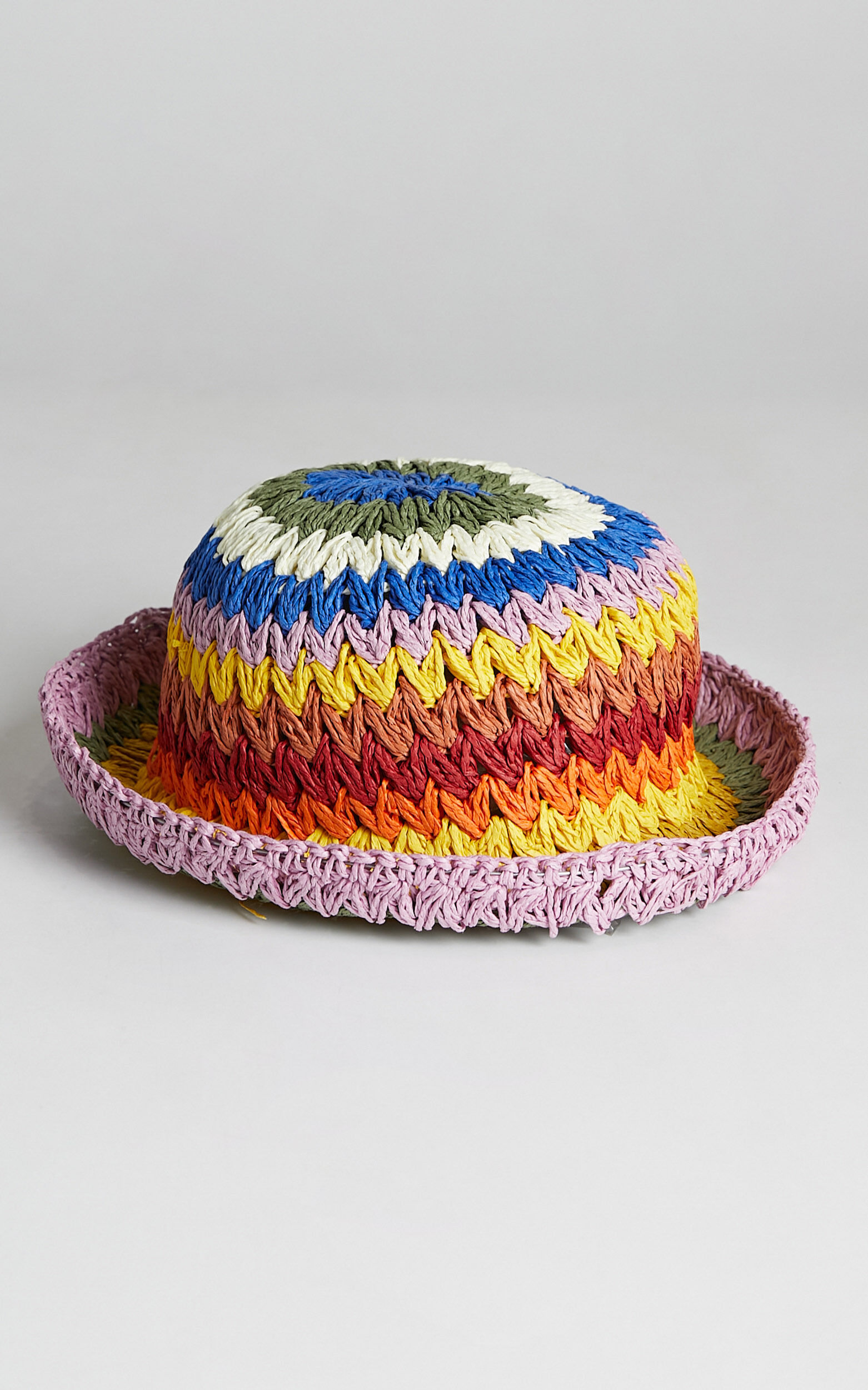 Maritoni Straw Bucket Hat in Multi - OneSize, MLT1, super-hi-res image number null