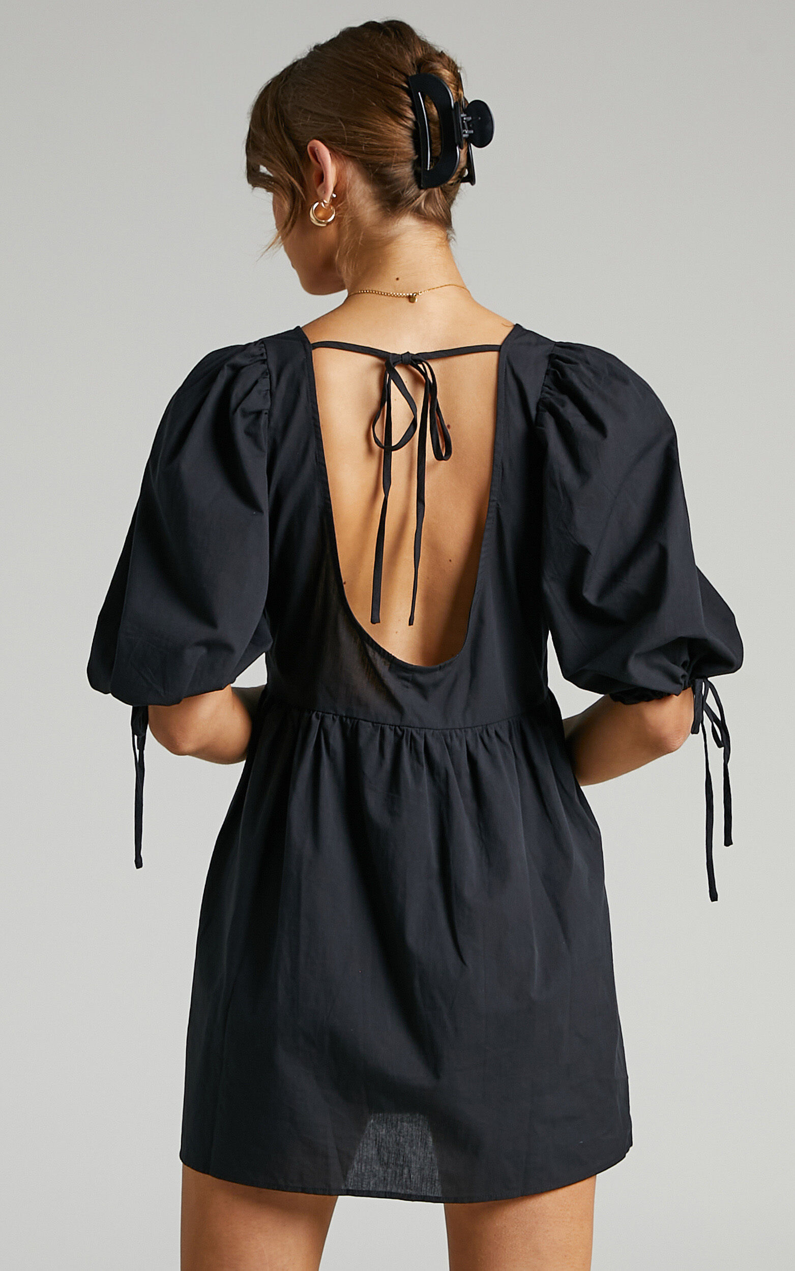 Claudeth Mini Dress in Black - 06, BLK1, super-hi-res image number null
