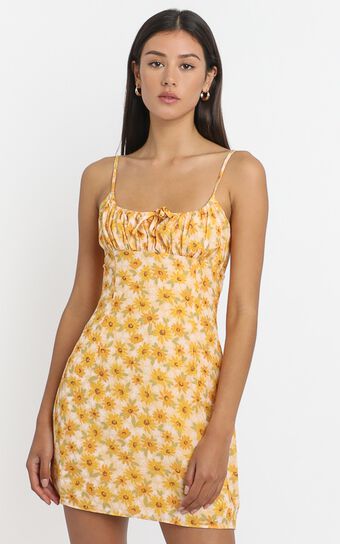 Sunday Session Dress in sunflower print