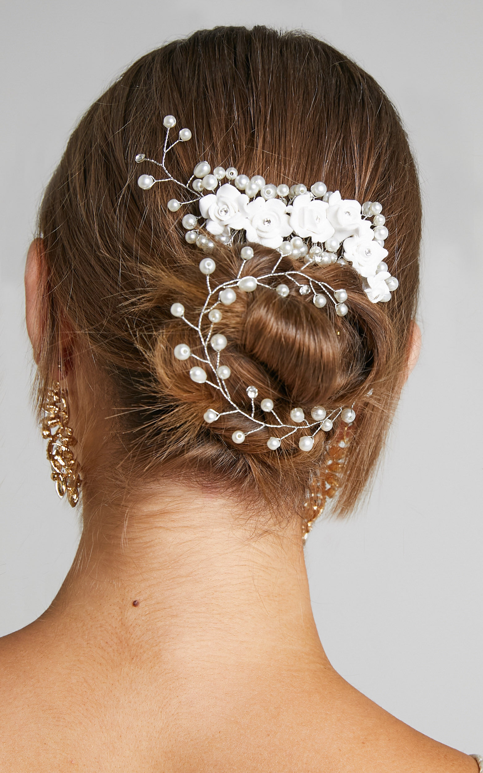 Aisel Hair Piece in Silver - OneSize, SLV1, super-hi-res image number null