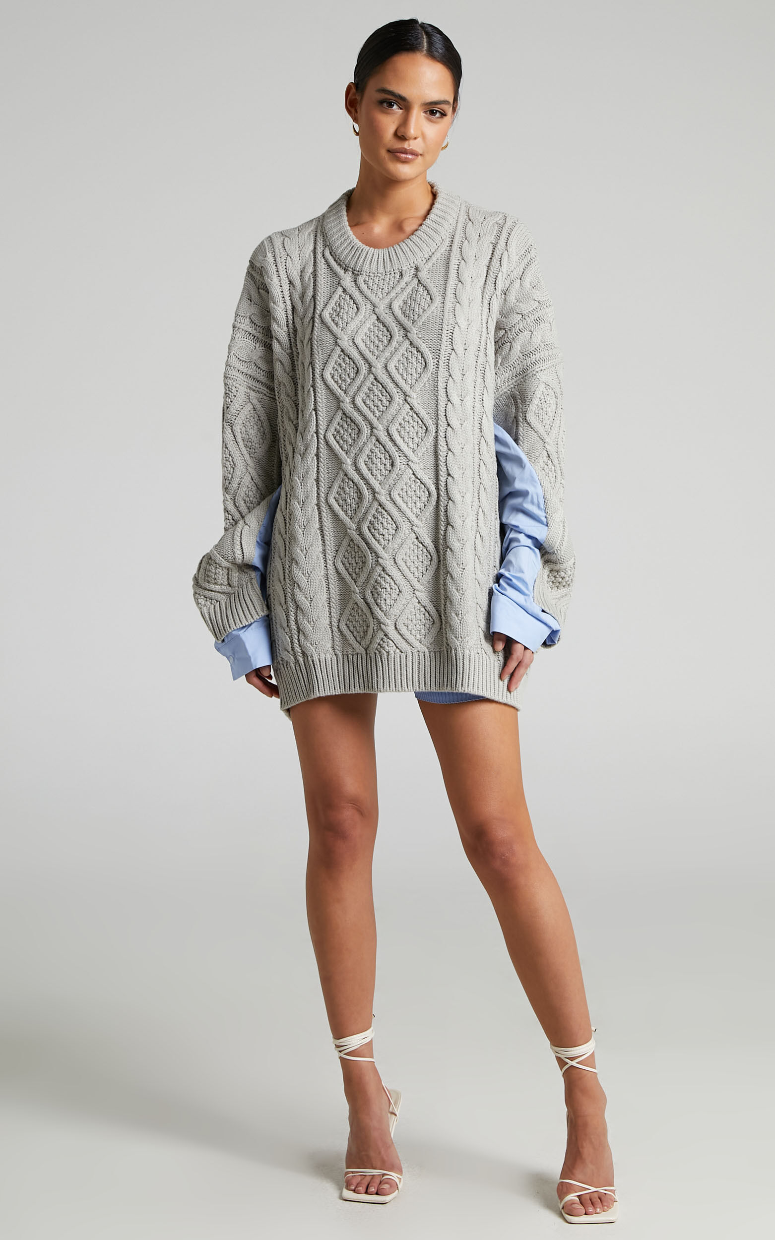 Lioness - Sonny Oversized Knit in Grey - L, GRY1, super-hi-res image number null