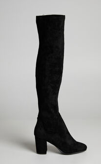 Therapy Shoes - Hanover Boots in Black Micro