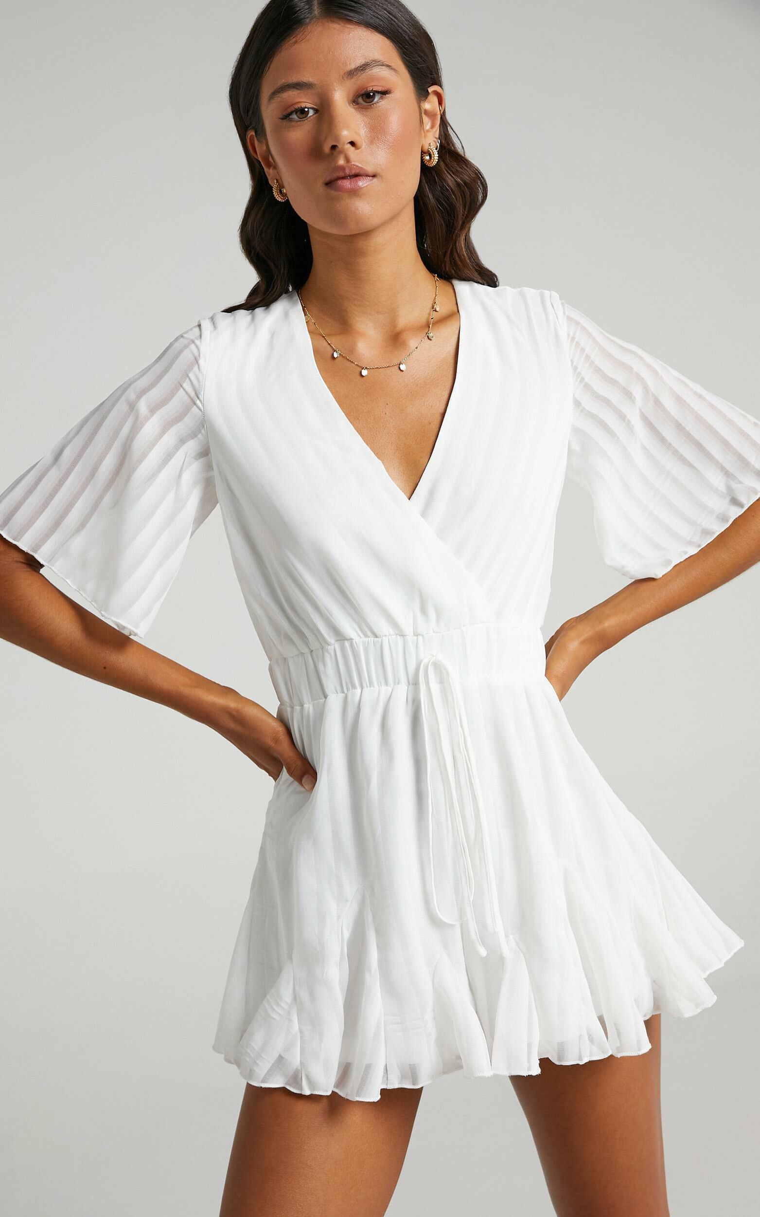 Play On My Heart Playsuit in White - 06, WHT5