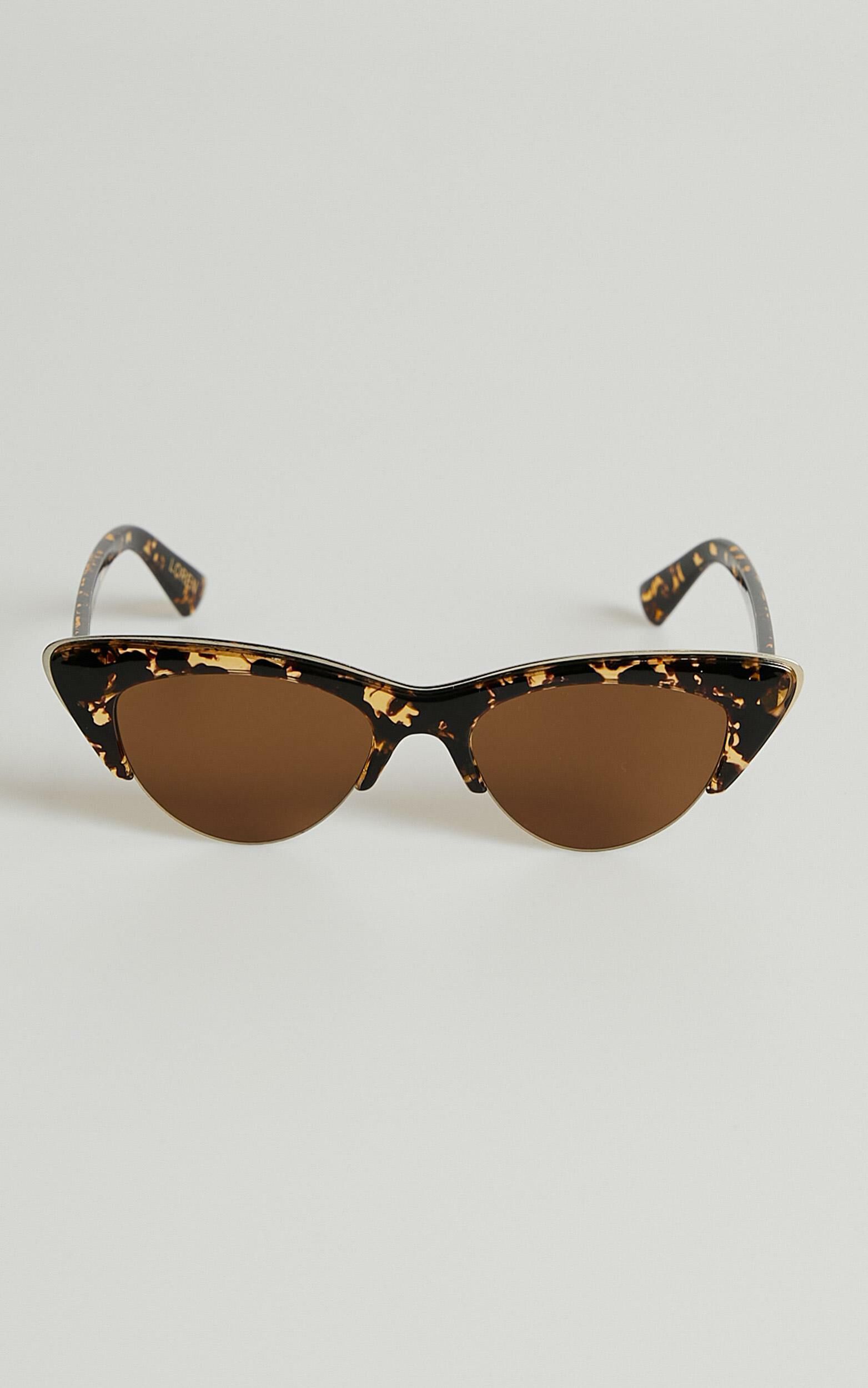 Reality Eyewear - Loren Sunglasses in Honey Turtle - OneSize, BRN1