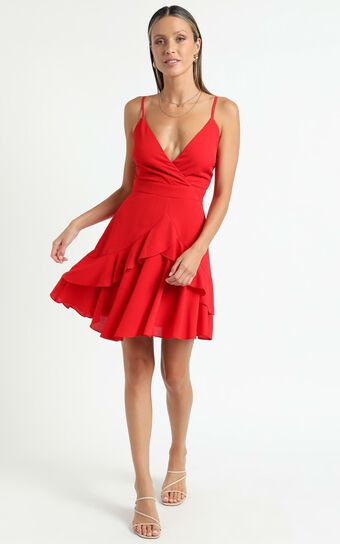 Feels Like Love Dress in Red
